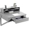 Global Industrial Wall Mount Shop Desk, 34W x 30D - Gray 634177GY - alternate 2